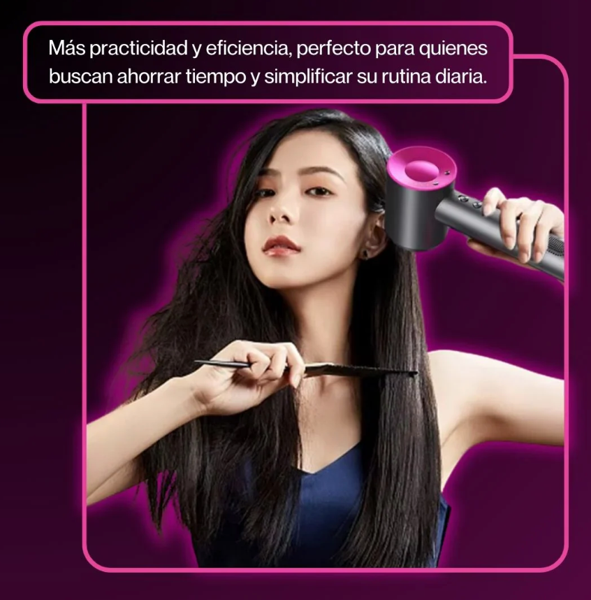 Secador de Pelo Profesional Ionico 1600W AirPro™ Multiaccesorios