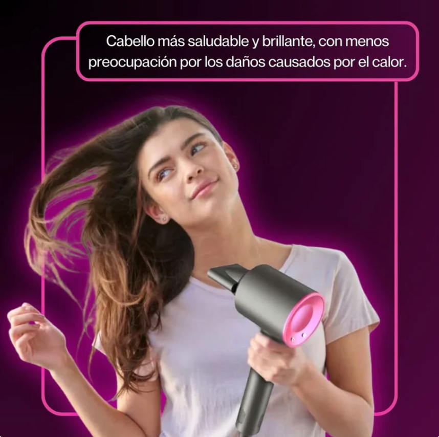 Secador de Pelo Profesional Ionico 1600W AirPro™ Multiaccesorios